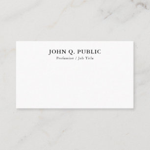 Custom Elegant Modern Simple Template Trendy Business Card
