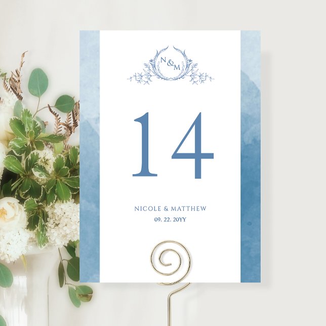 Custom, Elegant Monogram Blue Wedding (Creator Uploaded)