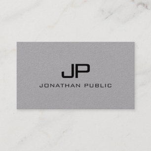 Custom Elegant Monogram Minimal Modern Template Business Card