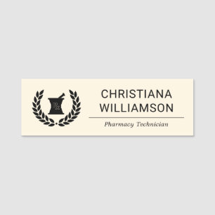 Custom Elegant Pharmacist Pharmacy Staff Employee Name Tag