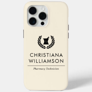 Custom Elegant Pharmacist Pharmacy Tech Staff iPhone 15 Pro Max Case