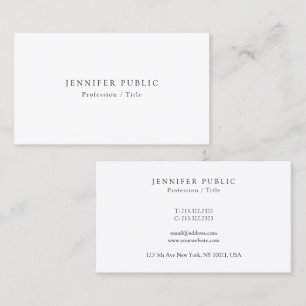 Custom Elegant Professional Modern Minimal Design Business Card