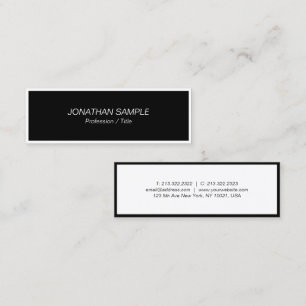 Custom Elegant Professional Modern Simple Template Mini Business Card