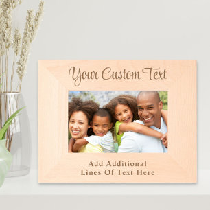 Custom Elegant Script Photo Etched Frames