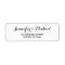 Custom Elegant Script Wedding Return Address Label