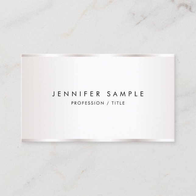Custom Elegant Simple Template Luxurious Business Business Card (Front)