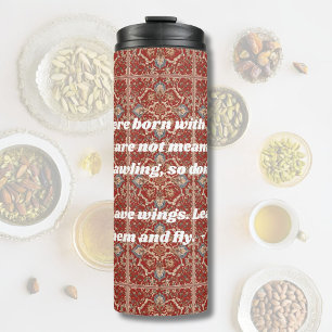 Custom Elegant Tile Pattern Iranian Gifts for Her Thermal Tumbler