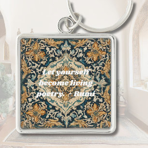 Custom Elegant Tile Pattern Persian Gifts for Her Key Ring