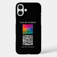 Custom Elegant Upload Your Business Logo QR Code