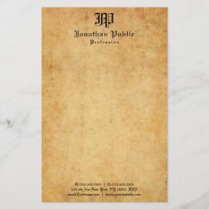 Custom Elegant Vintage Calligraphy Old Paper Look
