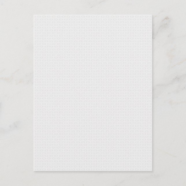 Custom Elegant White Pattern Postcard (Front)