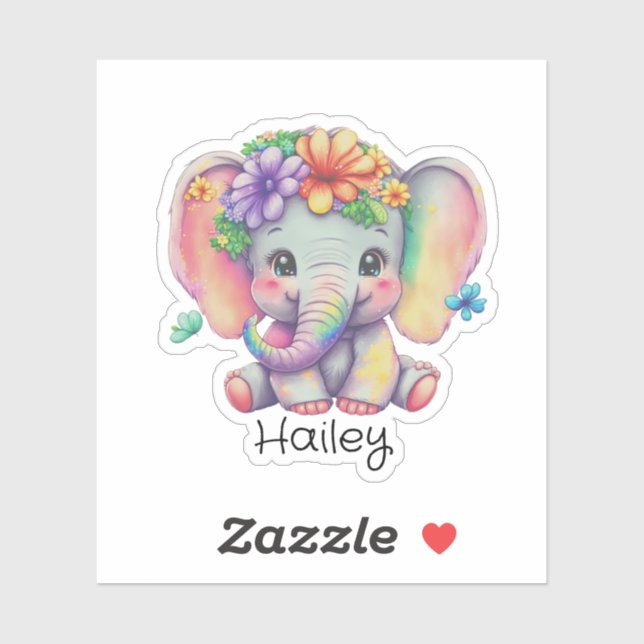Custom Elephant Sticker (Sheet)