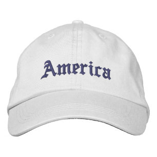 Custom embroidered America monogram Country Hat