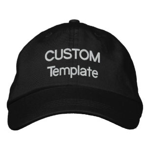 Custom Embroidered Baseball Cap Blank Template
