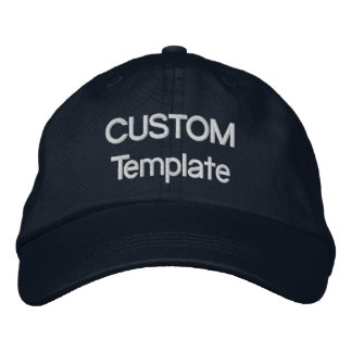 Custom Embroidered Baseball Cap Blank Template