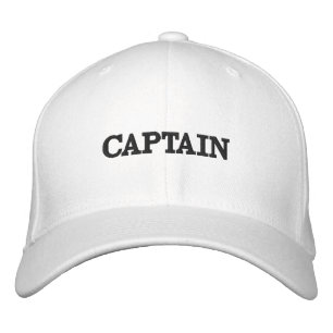 Custom Embroidered Captain -template baseball hats