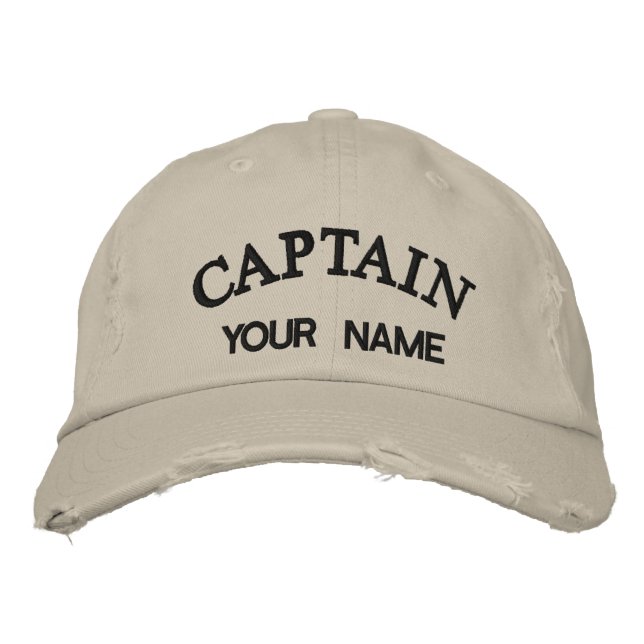 Custom Embroidered Captain Template Hat (Front)