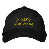 Custom Embroidered Dad Hat - Personalised Text Cap