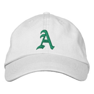 Custom embroidered name monogram initial letter  hat
