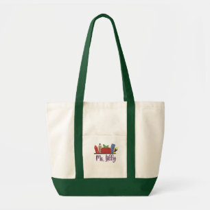 Custom Embroidered Personalised Teacher Tote Bag,  Bag