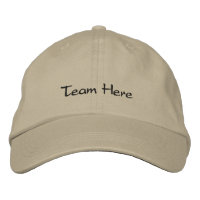 Custom Embroidered Team Baseball Cap