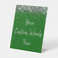 Custom Emerald Green Birthday Party Your Text Here