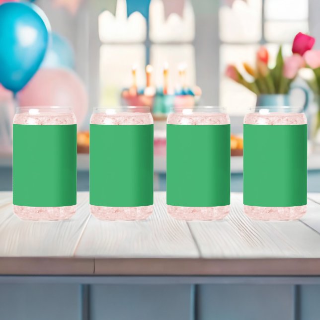 Custom Emerald Green Button Pin Can Glass (Insitu (Baby Shower))