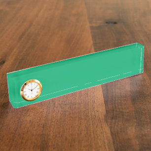 Custom Emerald Green Desk Nameplate