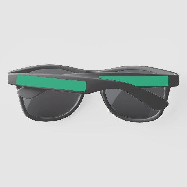 Custom Emerald Green Sunglasses (Back)