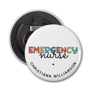 Custom Emergency Nurse ER Nurse Personalised Gifts Bottle Opener