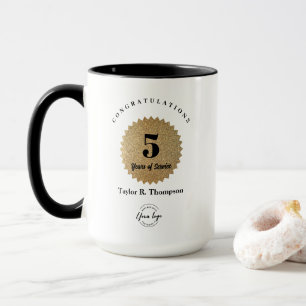 Custom Employee Anniversary 5 Years of Service  Mug