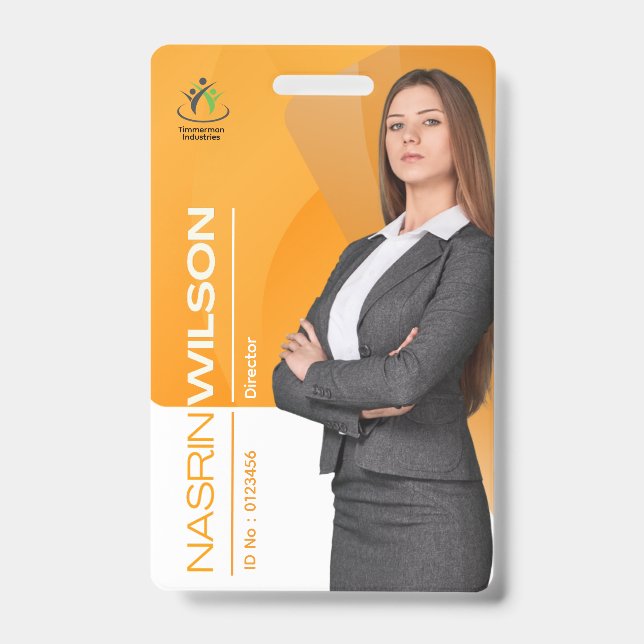Custom Employee ID Badge (Front)