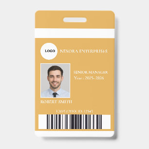 Custom Employee ID Card   COMPANY NAME Badge