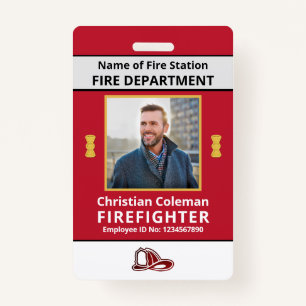 Custom Employee ID  Card Photo Logo Bar Code Name  ID Badge