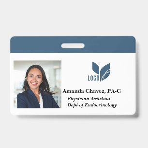 Custom Employee ID Photo Name Badge