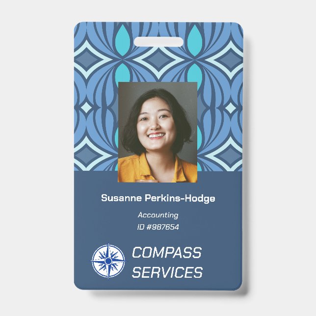 Custom Employee Identification Badge ID Badge (Front)
