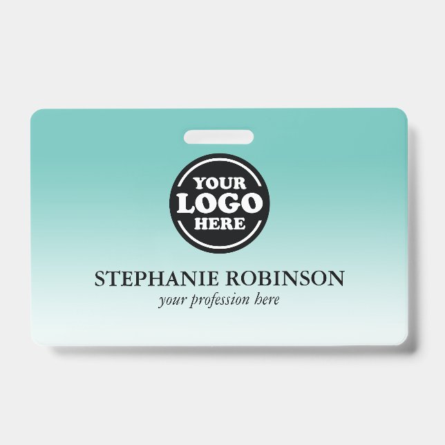 Custom Employee, Logo Name Badge | Custom Colour ID Badge (Front)