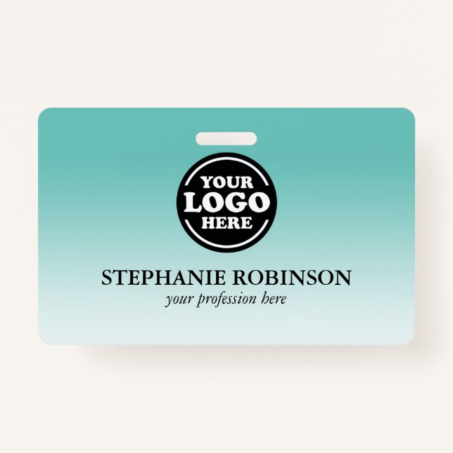 Custom Employee, Logo Name Badge | Custom Colour ID Badge (Front)