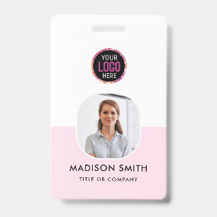 Custom Employee   Minimalist Business Employee ID Badge