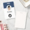Custom Employee Modern ID Card Navy Blue QR Badge