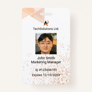 Custom Employee Name Badge | Professional Staff ID ID Badge