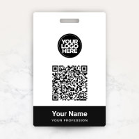 Custom Employee Name Business Logo Qr Code
