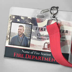Custom Employee Name ID Card Logo Bar Code Photo Badge