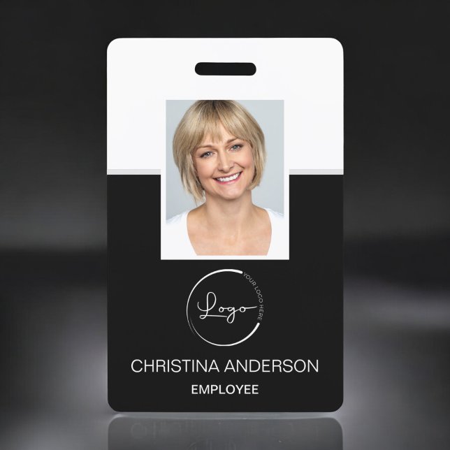 Custom Employee Name Logo Photo Corporate Work ID Badge (Creator Uploaded)