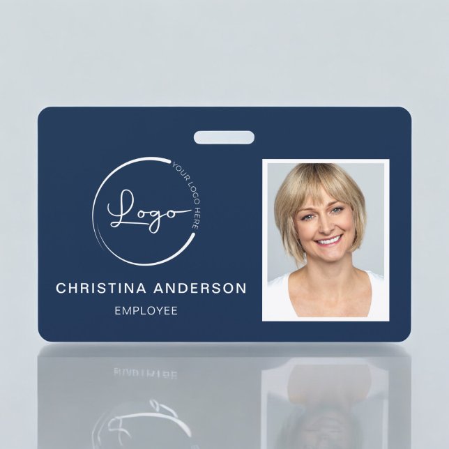 Custom Employee Name Logo Photo Corporate Work ID Badge (Creator Uploaded)