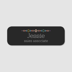 Custom Employee Name with Title Classic Name Tag