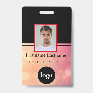 Custom Employee - Photo, Bar Code, Logo, Name Badg ID Badge