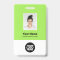 Custom Employee Photo, Bar Code, Logo, Name Badge