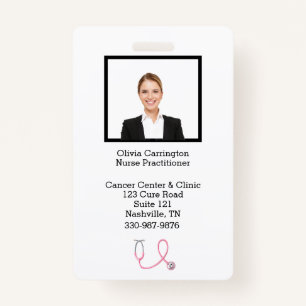 Custom Employee Photo Bar Code Logo Name Badge ID Badge