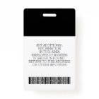 Custom Employee - Photo, Bar Code, Logo, Name